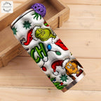 The Grinch x Christmas Can Shaped Tumbler