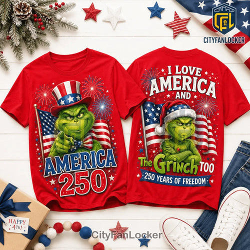 The Grinch x America 250 Years Of Freedom Graphic T-Shirt