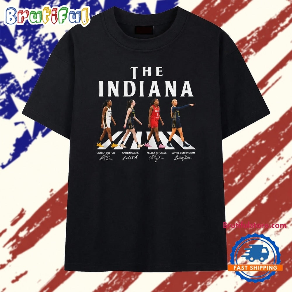 The Indiana WNBA Stars Abbey Road Signatures 2026 T Shirt