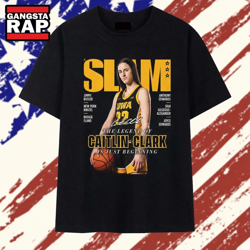 The Legend Of Caitlin Clark SLAM Magazine Vintage Basketball T Shirt
