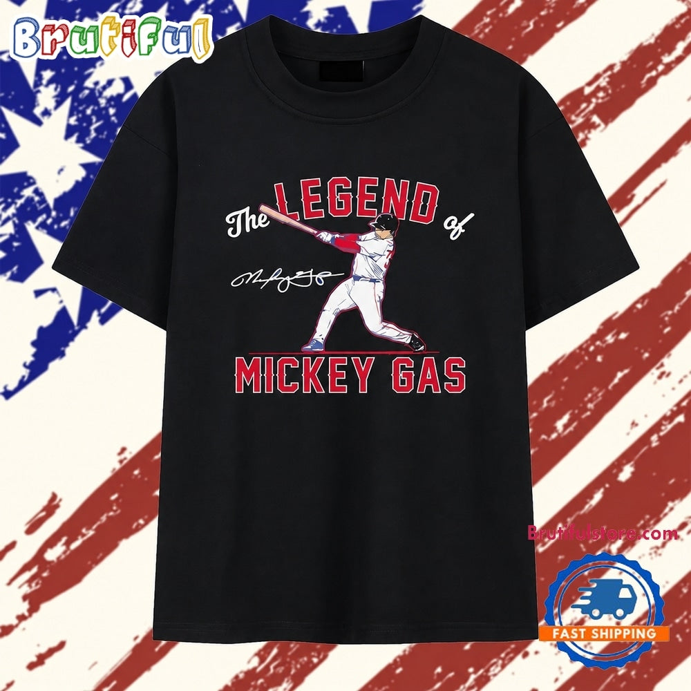 The legend of Mickey Gas signature MLB baseball player T Shirt