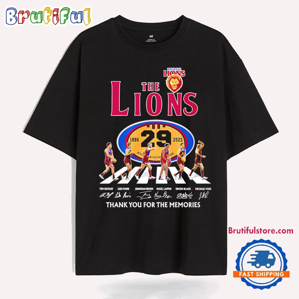 The Lions 29 Anniversary 1996 2025 Thank You for the Memories T Shirt