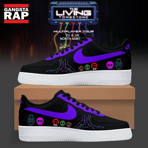 The Living Tombstone Multiplayer Tour 2026 Air Force Shoes Sneaker, Music Air Force 1 Shoes