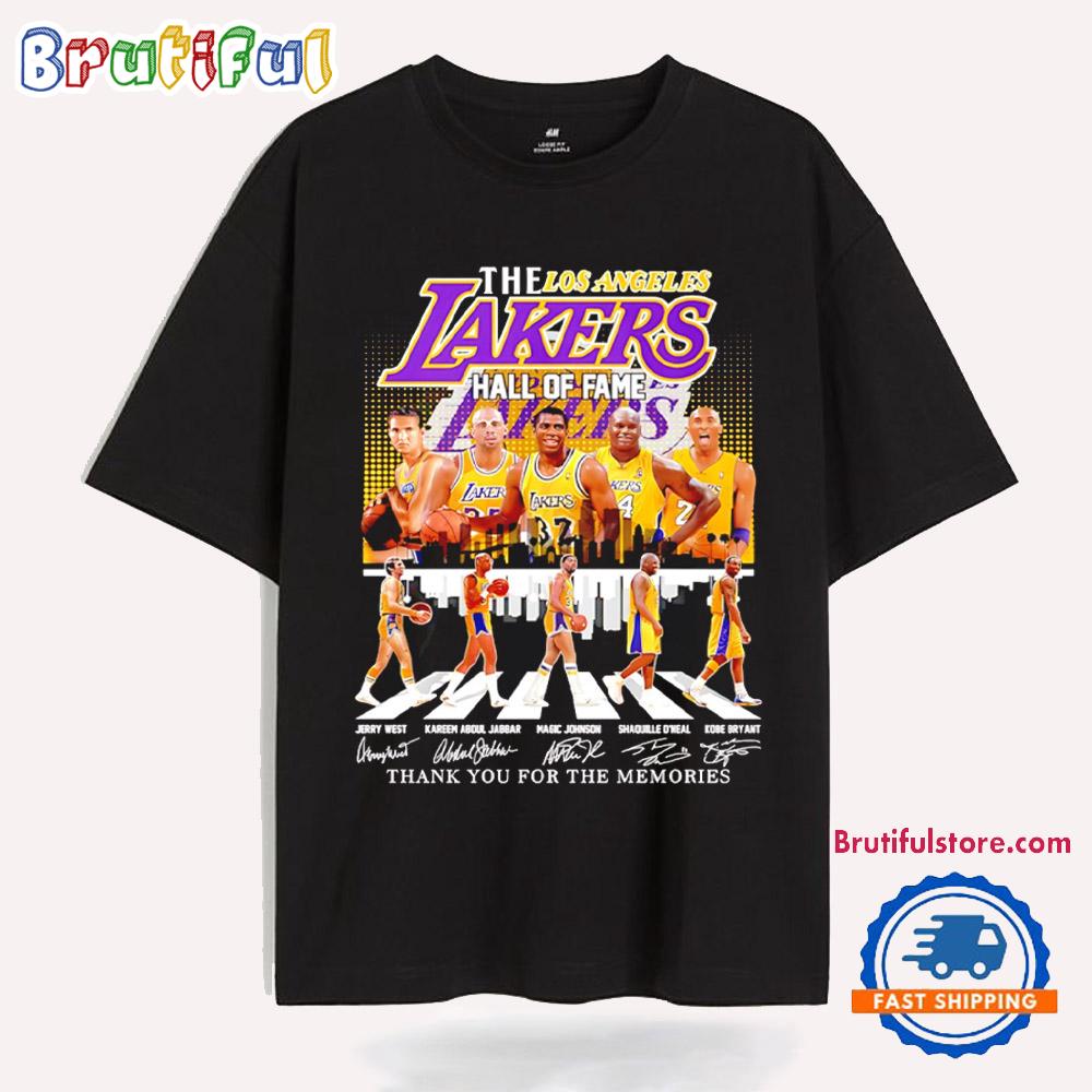 The Los Angeles Lakers Hall of Fame Thank You for the Memories T Shirt