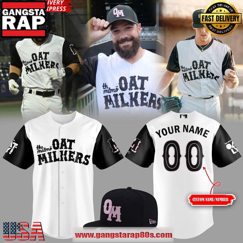 The Miami Oat Milkers Custom Baseball Jersey Shirt