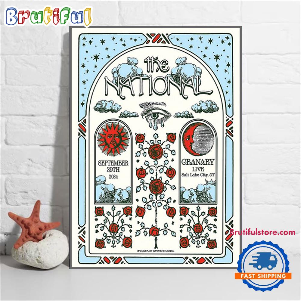 The National On September 29 2024 Live At Salt Lake City UT Wall Art Poster Canvas