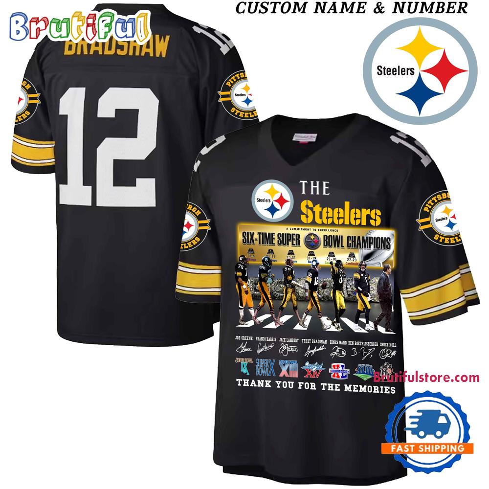 The Pittsburgh Steelers 6 Time Super Bowl Champions 2025 Football Jersey