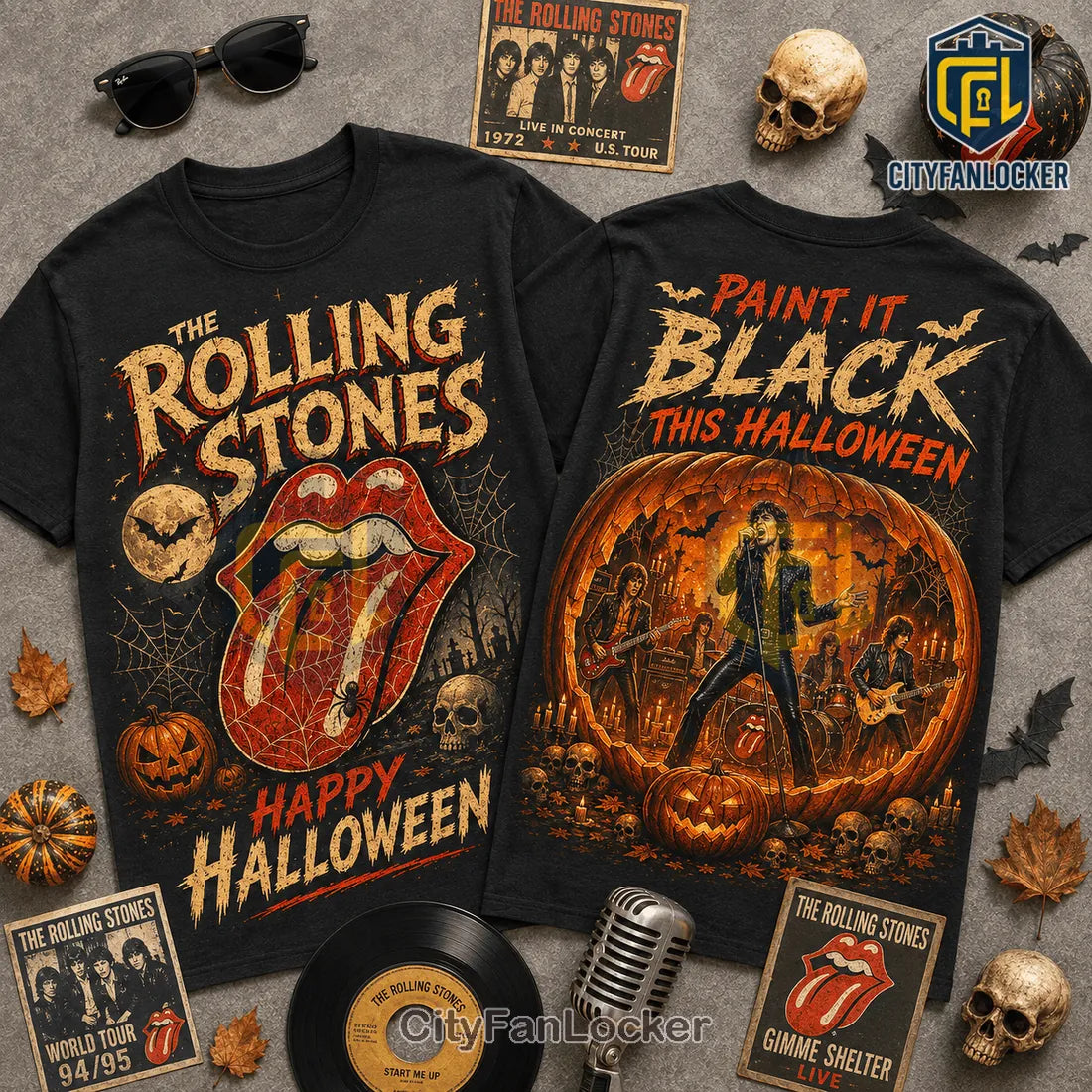 The Rolling Stones Paint It Black Halloween Shirt