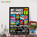 The Salt Shed & Fruit Bats The Salt Shed Oct 19 2024 Chicago IL Tour Poster Canvas Art