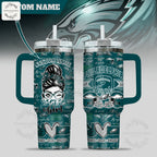 The Ultimate Gift for Eagles Women Fans - Personalized Bird Gang Tumbler