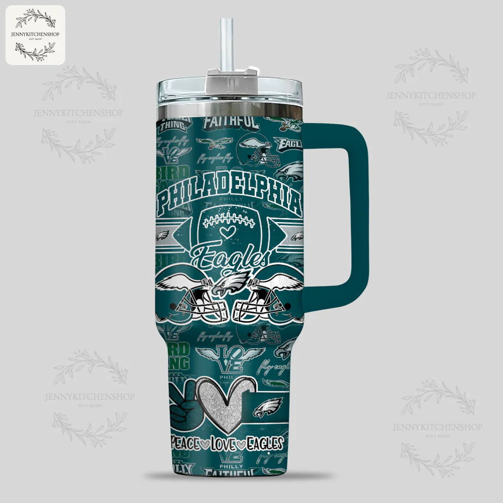 The Ultimate Gift for Eagles Women Fans - Personalized Bird Gang Tumbler