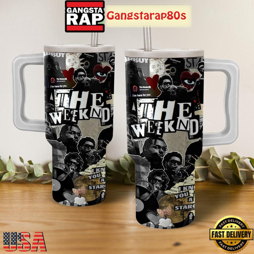 The Weeknd Starboy Fan Tumbler Cup 40oz