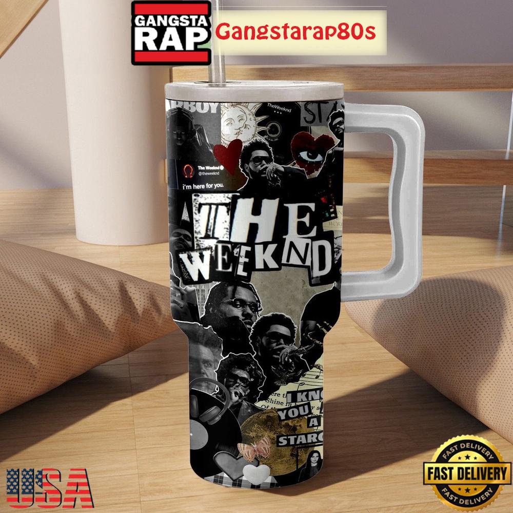 The Weeknd Starboy Fan Tumbler Cup 40oz