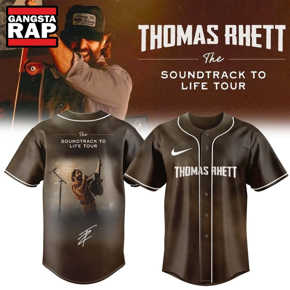 Thomas Rhett The Soundtrack to Life Tour Limited Edition Signature Baseball Jersey