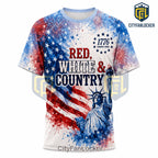 Toby Keith Patriotic Red White and Country 1776 Graphic T-Shirt