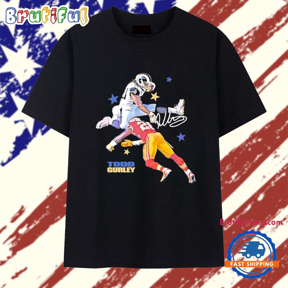 Todd Gurley Los Angeles Rams Football NFL Signature T Shirt