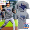 Together For Texas The Astros and Rangers 2025 Grey T Shirt