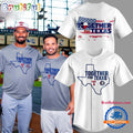 Together For Texas The Astros and Rangers 2025 White Baseball Jersey
