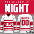 Toledo Walleye x Red Wings Affiliate Night Hockey Jersey