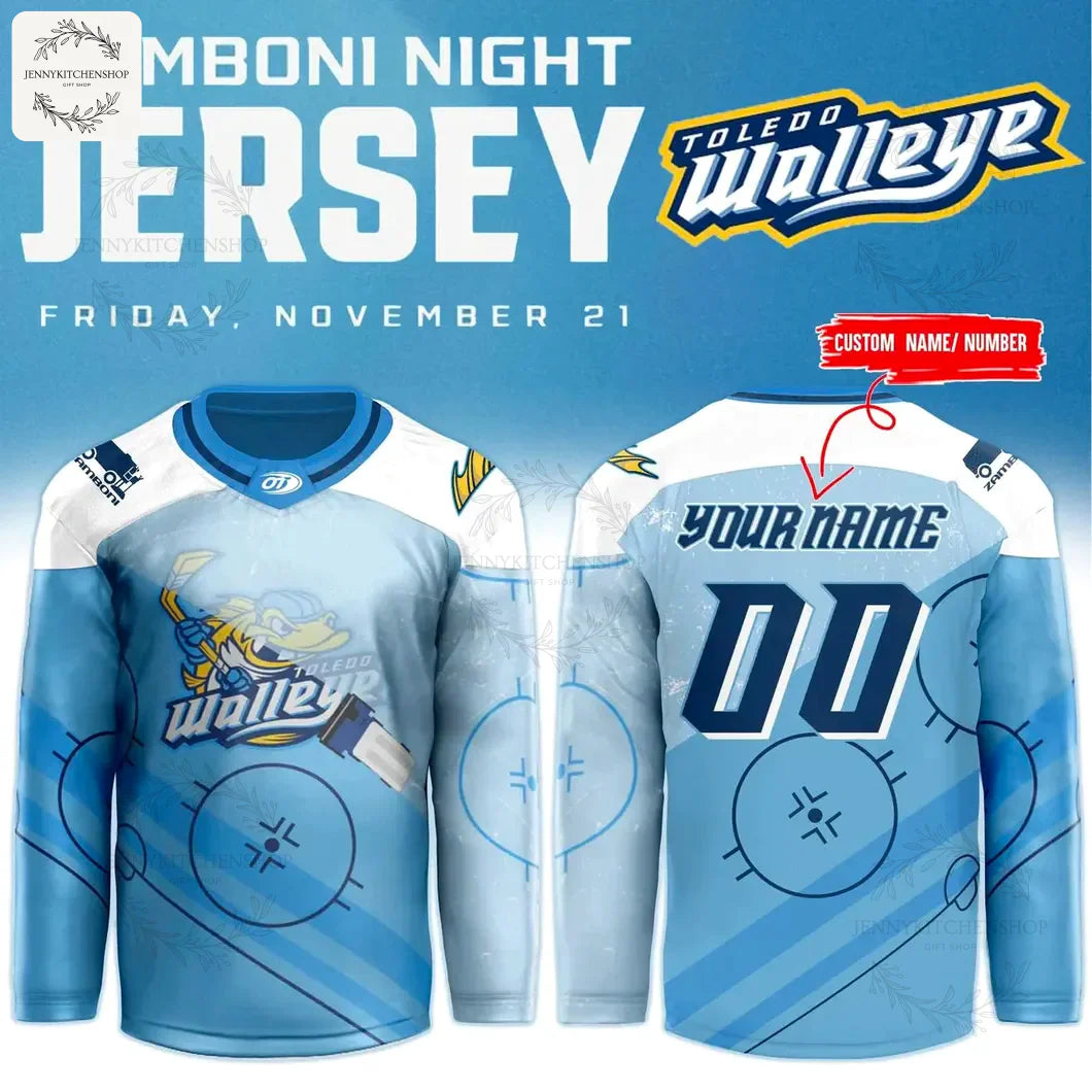 Toledo Walleye x 2025 Zamboni Night New Jerseys