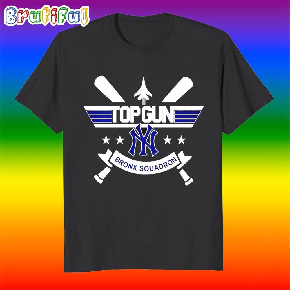 Top Gun Spirit Meets New York Yankees Bronx Squadron T Shirt