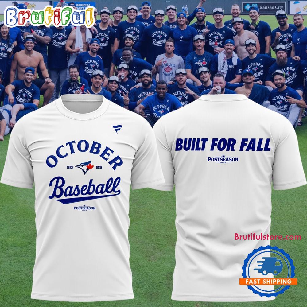 Toronto Blue Jays October Baseball Postseason 2025 White Shirt