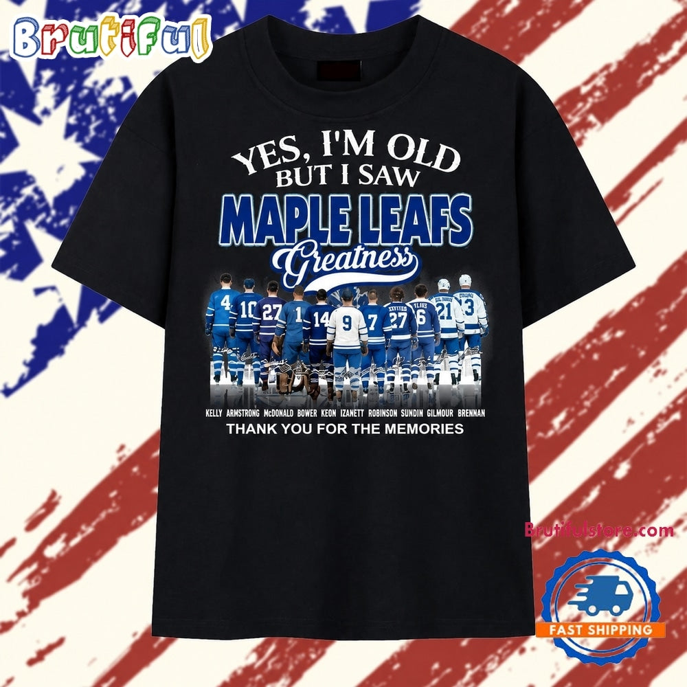 Toronto Maple Leafs Greatness Legends Signatures Hockey Vintage T Shirt