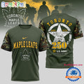 Toronto Maple Leafs NHL 250 Years US Army Limited 3D Shirt