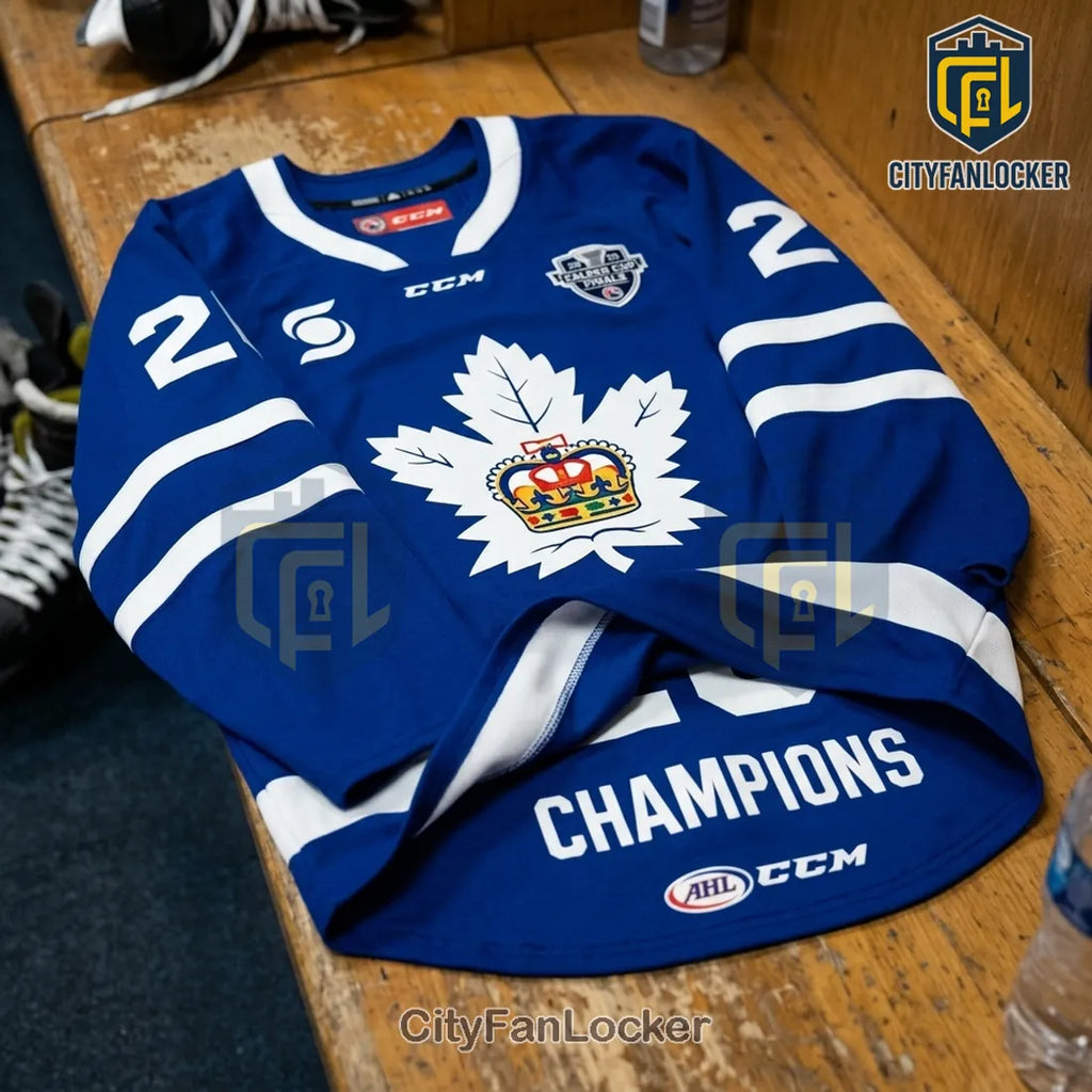 Toronto Marlies AHL 2026 Calder Cup Champions Hockey Jersey
