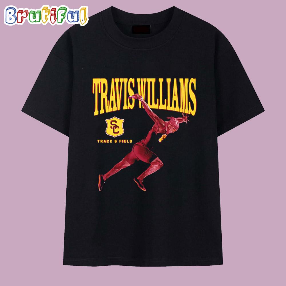 Travis Williams Usc Track and Field Signature T Shirt