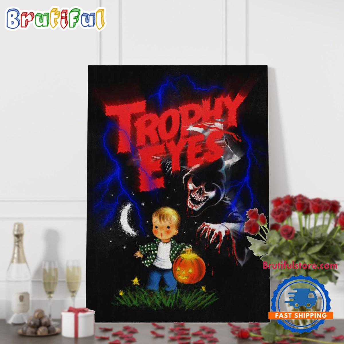 Trophy Eyes Halloween Limited Edition 2024 Poster Canvas Art