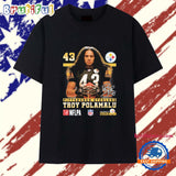 Troy Polamalu Pittsburgh Steelers Signature T Shirt