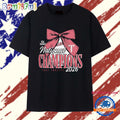 Troy Trojans NCAA Baseball National Champions 2026 Bow Logo T Shirt