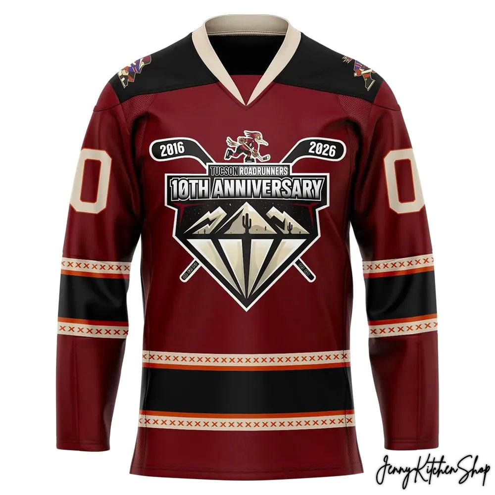 Tucson Roadrunners 10th Anniversary 2026 Hockey Jersey