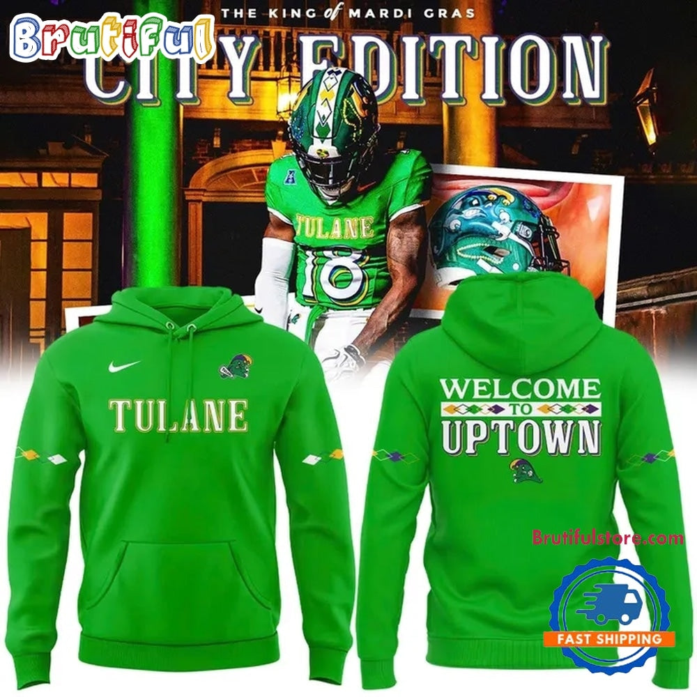 Tulane Green Wave 2026 City Edition Green Hoodie T-Shirt