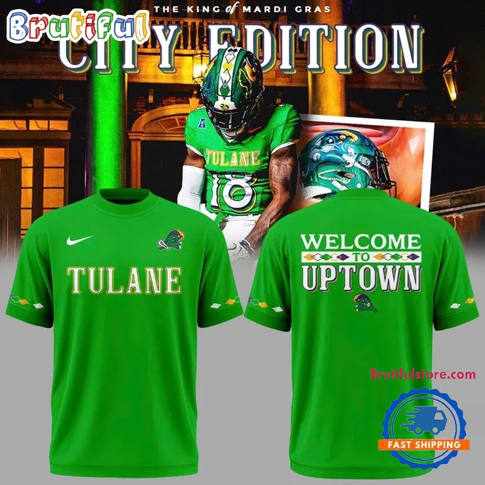 Tulane Green Wave 2026 City Edition Green Hoodie T-Shirt
