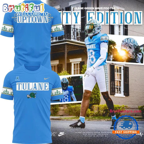 Tulane Green Wave Football 2025 City Edition T Shirt
