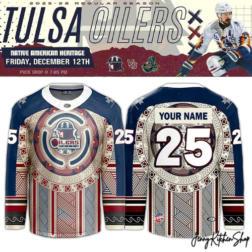 Tulsa Oilers Native American Heritage 2025 Limited Hockey Jersey