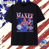 Tyrese Maxey #0 Philadelphia 76ers player signature collage T Shirt