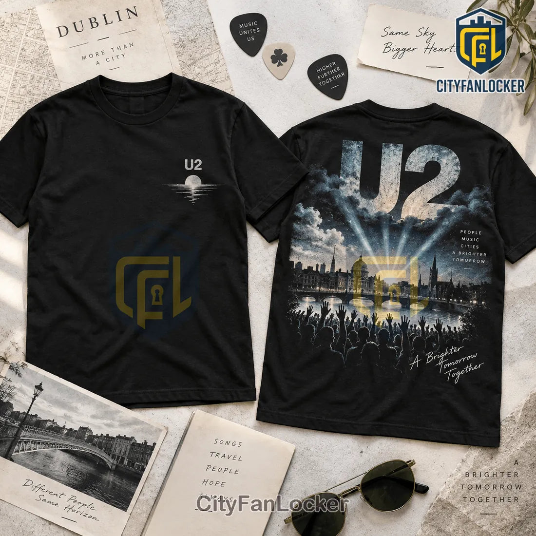 U2 Band A Brighter Tomorrow Cotton Shirt