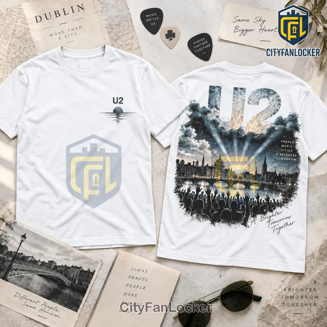 U2 Band A Brighter Tomorrow Cotton Shirt