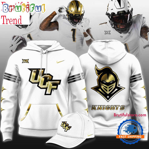 UCF Knights Core Uniforms 2025 White Hoodie