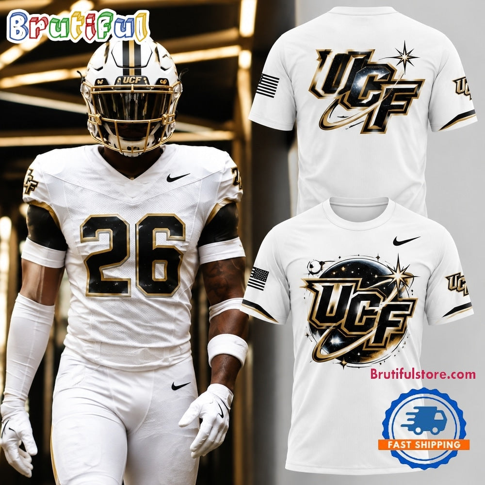 UCF Knights Property of SpaceU 2026 White Hoodie T-Shirt