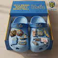 UCLA Bruins Basketball Collectible Jibbitz Light Blue Fan Clogs with Charms