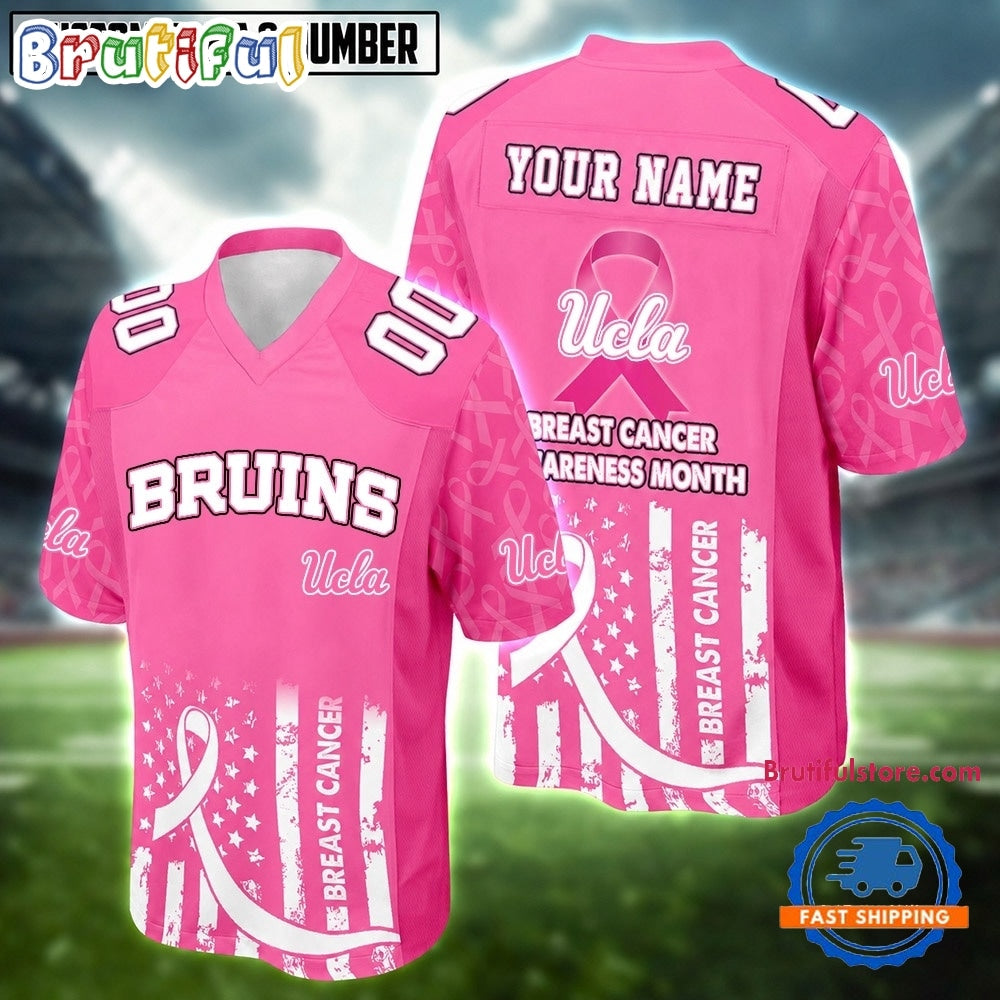 UCLA Bruins NCAA Breast Cancer Awareness Month 2026 Football Jersey