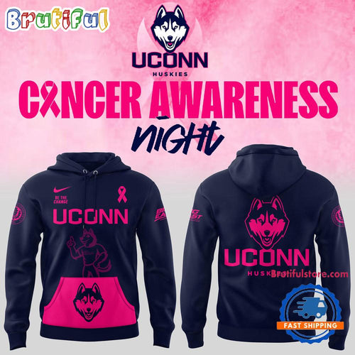 Uconn Huskies Basketball x Fight Night Cancer Limited Edition 2025 Hoodie T-Shirt