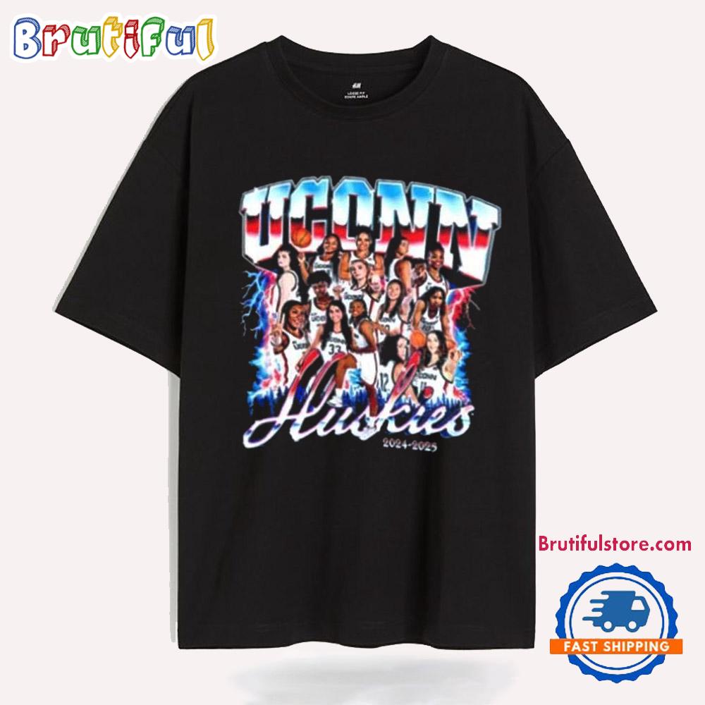 Uconn Huskies Women’s Basketball 2025 Team Players T Shirt