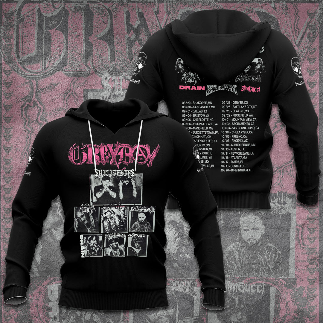 $uicideboy$ Greyday 2026 Tour 3D Apparel – GNE6237