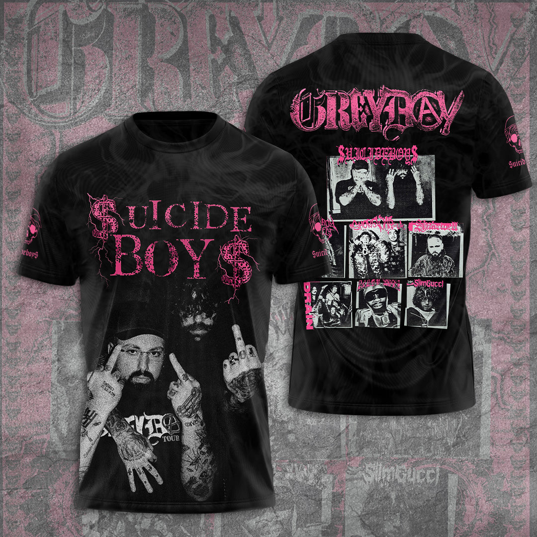 $uicideboy$ Greyday 2026 Tour 3D Apparel – GNE6238