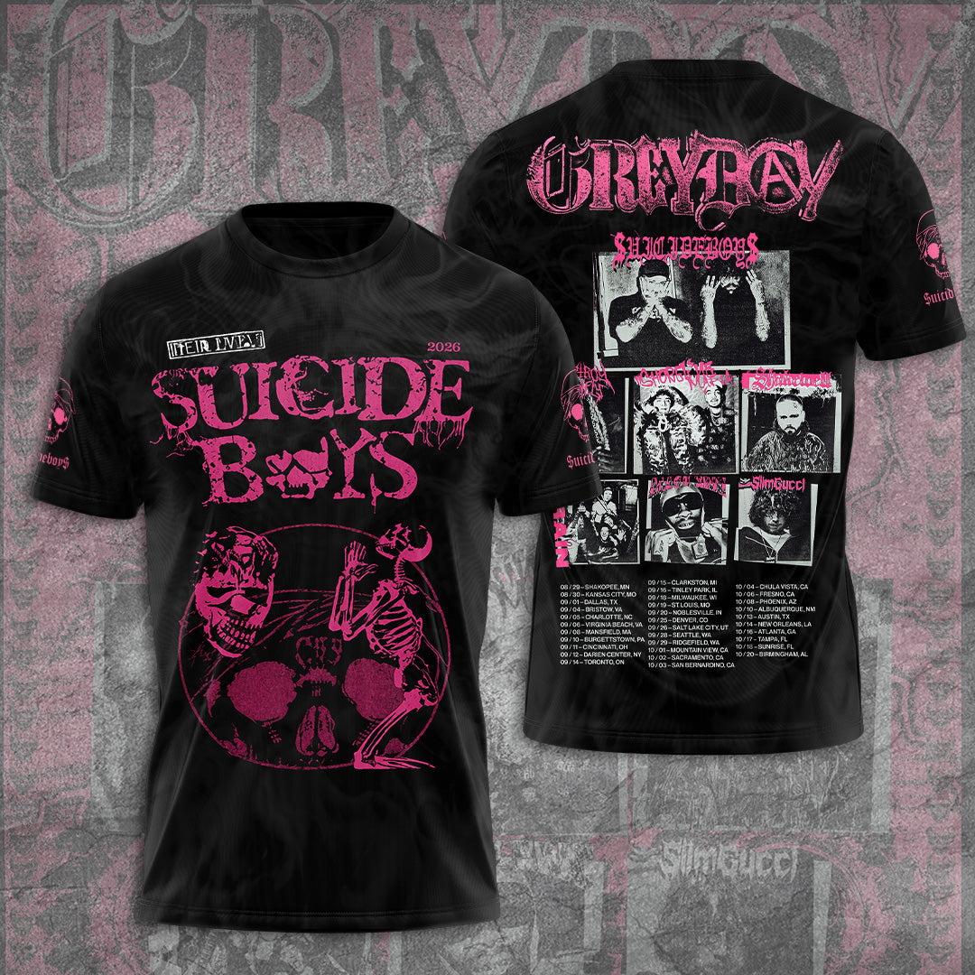 $uicideboy$ Greyday 2026 Tour 3D Apparel – GNE6239